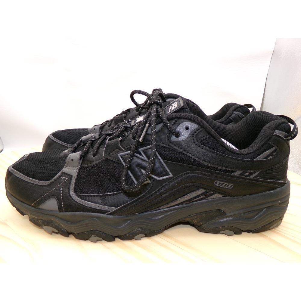 New Balance 480 All Terrain Shoes MT480BK Mens Black Size 12 D Sneakers READ - Picture 2 of 10